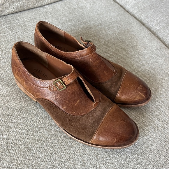 KorkEase Shoes Korkease Niseda Rum Sienna Brown Leather Suede